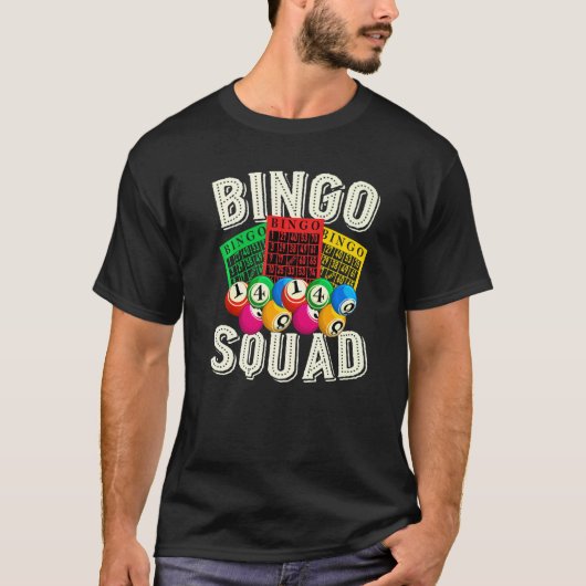 Bingo Player Lottery Bingo Squad Gambling Lotto Bi T-Shirt (Vorderseite)
