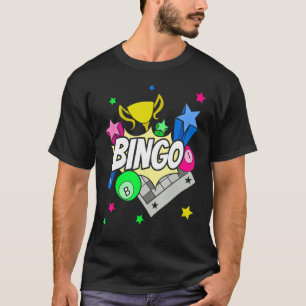 Bingo Player Lotto Bingo Gewinner Gambling Lotteri T-Shirt
