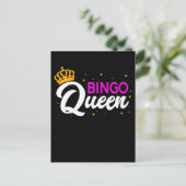 Bingo Player Oma Ehefrau Bingo Gambling Postkarte (Stehend Vorderseite)