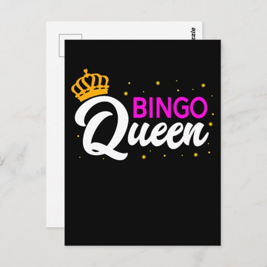 Bingo Player Oma Ehefrau Bingo Gambling Postkarte (Vorne/Hinten)