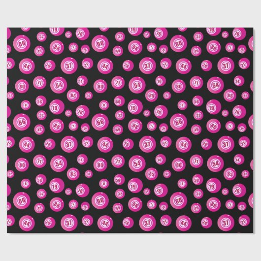 Bingo Player Rosa Balls Geschenkpapier (Flach)