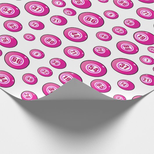 Bingo Player Rosa Balls Geschenkpapier (Ecke)