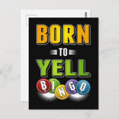 Bingo Player Spaß Men Funny Bingo Postkarte (Vorne/Hinten)