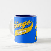 Bingo-Player-Tasse Zweifarbige Tasse (Vorderseite Links)