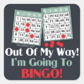 Bingo Players Quadratischer Aufkleber (Vorderseite)