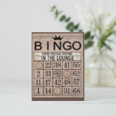 Bingo Post Cards Postkarte (Stehend Vorderseite)