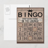 Bingo Post Cards Postkarte (Vorne/Hinten)