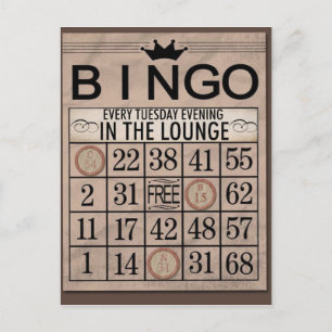Bingo Post Cards Postkarte