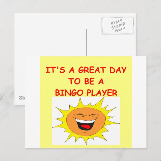 BINGO POSTKARTE (Vorne/Hinten)