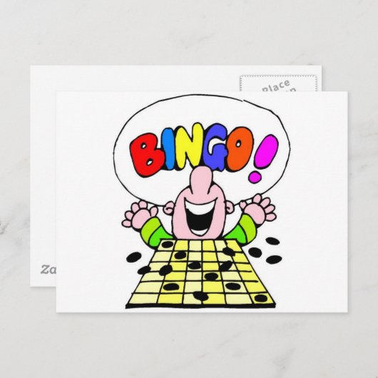 Bingo Postkarte (Vorne/Hinten)