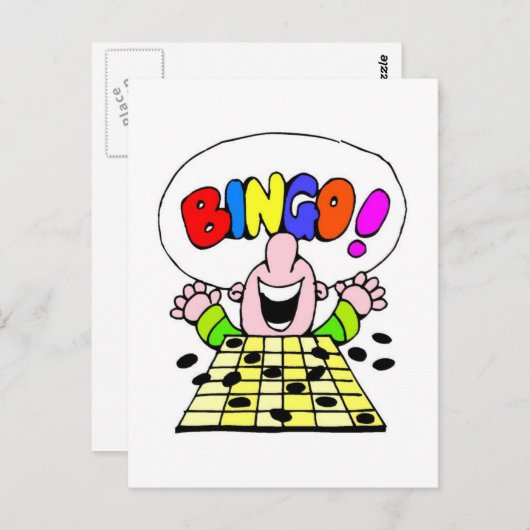 Bingo Postkarte (Vorne/Hinten)