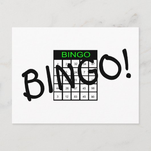 Bingo Postkarte (Vorderseite)