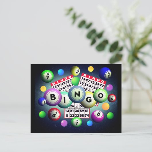 Bingo Postkarte (Stehend Vorderseite)