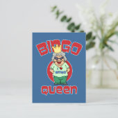 Bingo Queen - Anpassen Postkarte (Stehend Vorderseite)