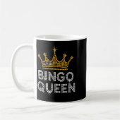 Bingo Queen Bingo Player Game Party Funny Women Gi Kaffeetasse (Links)