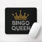 Bingo Queen Bingo Player Game Party Funny Women Gi Mousepad (Mit Mouse)