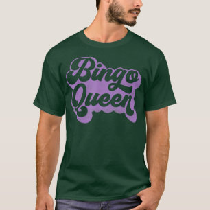 Bingo Queen für Anrufer oder Spieler in Lila T-Shirt