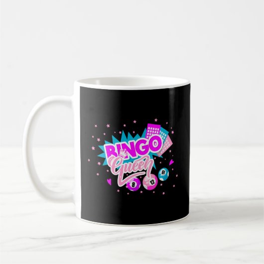 Bingo Queen Pocket Balls Spaß Kaffeetasse (Links)