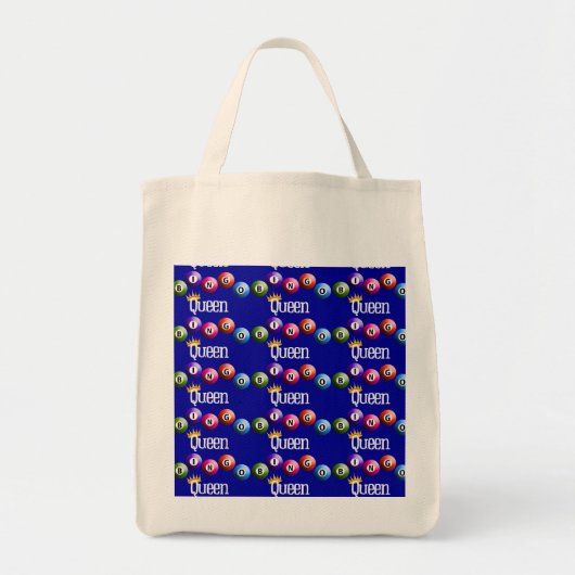 Bingo Queen Tote Bag Tragetasche (Vorne)