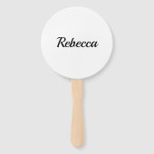 Bingo Queen White Hand Fan Fächer (Rückseite)