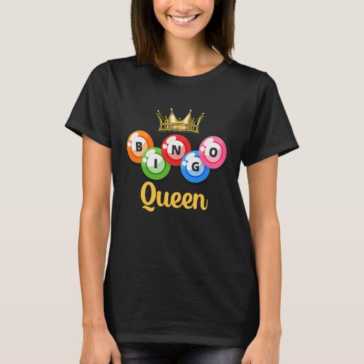 Bingo Queen Womens Bingo Player T-Shirt (Vorderseite)