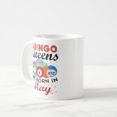 Bingo Queens ist im Mai Geboren Kaffeetasse (Vorderseite Links)