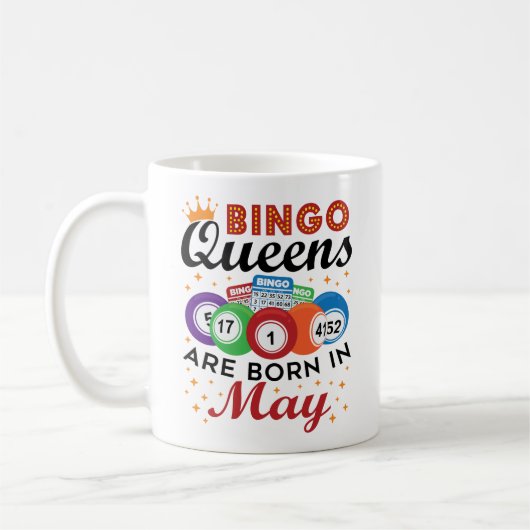 Bingo Queens ist im Mai Geboren Kaffeetasse (Links)