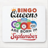 Bingo Queens ist im September Geboren Mousepad (Vorne)