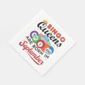 Bingo Queens ist im September Geboren Serviette (Ecke)