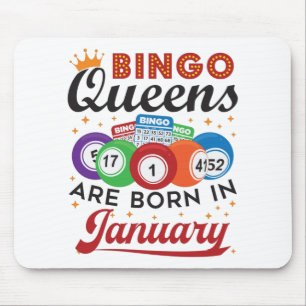 Bingo Queens sind im Januar zum Geburtstag Geboren Mousepad