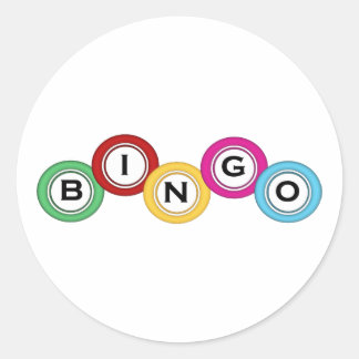 Bingo Runder Aufkleber
