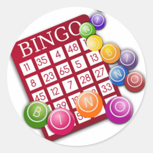 Bingo Runder Aufkleber