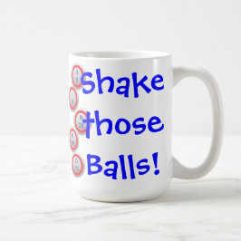 Bingo rütteln sie Anrufer Kaffeetasse