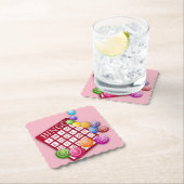 Bingo Scalloped Edge Paper Untersetzer (Vor Ort)