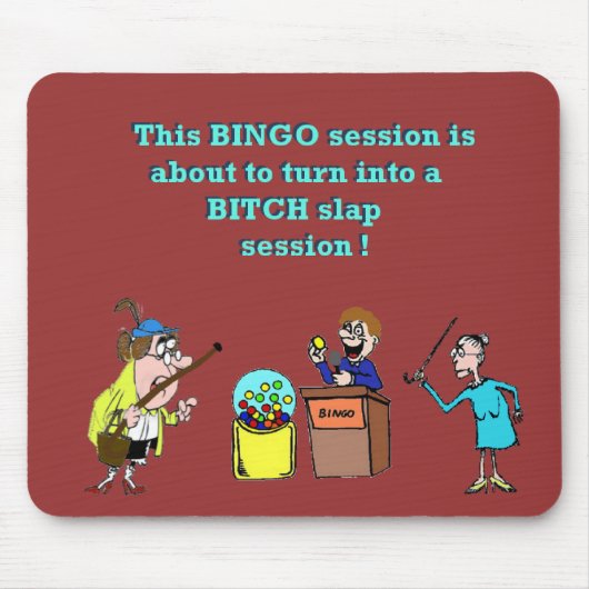 Bingo schlecht gegangen mousepad (Vorne)