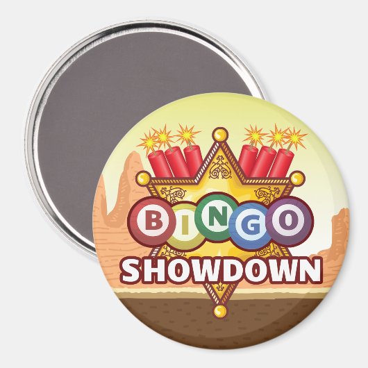 Bingo Showdown Magnet (Vorderseite/Rückseite)