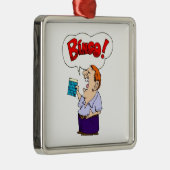 Bingo Silbernes Ornament (Rechts)