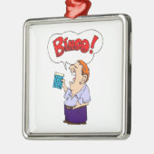 Bingo Silbernes Ornament (Links)