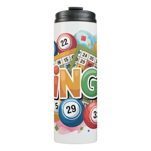 Bingo-Spaß Thermosbecher (Vorderseite)