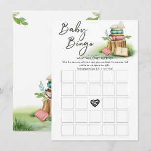 Bingo-Spiel Baby Shower Storybook Vintage Begleitkarte