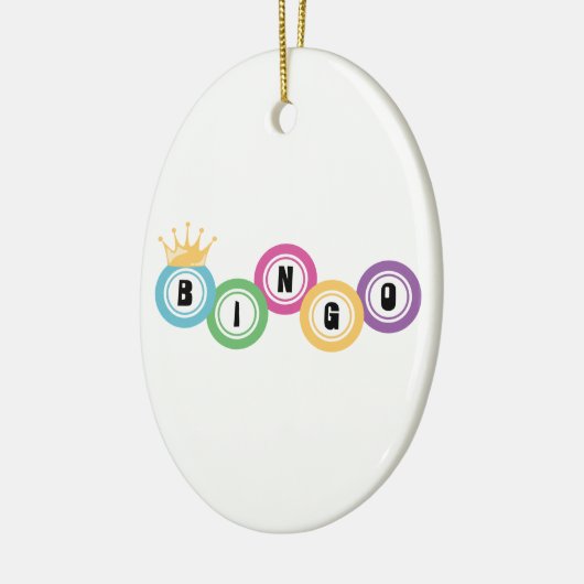 Bingo-Spiel Keramik Ornament (Links)