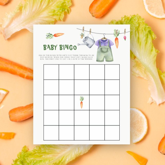 Bingo-Spiel mit der einheimischen Babydusche (Von Creator hochgeladen)