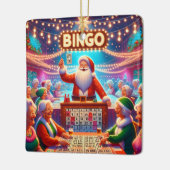 Bingo Spiel mit Weihnachten Keramikornament (Links)