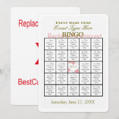 Bingo Spiel Vorlage (Vorne/Hinten)
