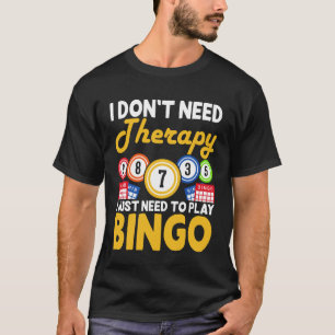 Bingo-Spieler-Design Bingo-Ansager Glücksspiel Bin T-Shirt