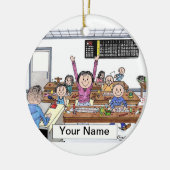 Bingo-Spieler-Frau Keramikornament (Links)