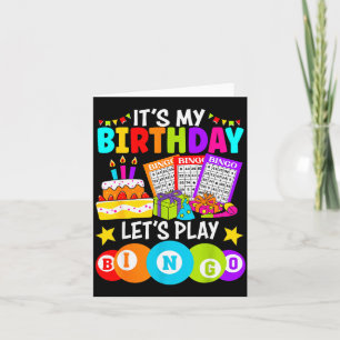 Bingo-Spieler Ich habe Geburtstag Lass uns Bingo s Karte