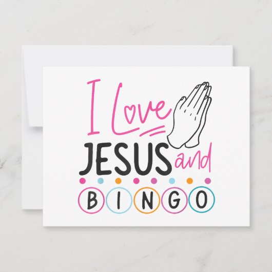 Bingo Spieler Jesus Faith Christlich Ich Liebe Jes (Vorderseite)