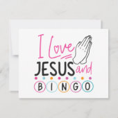 Bingo Spieler Jesus Faith Christlich Ich Liebe Jes (Rückseite)