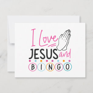 Bingo Spieler Jesus Faith Christlich Ich Liebe Jes Feiertagskarte
